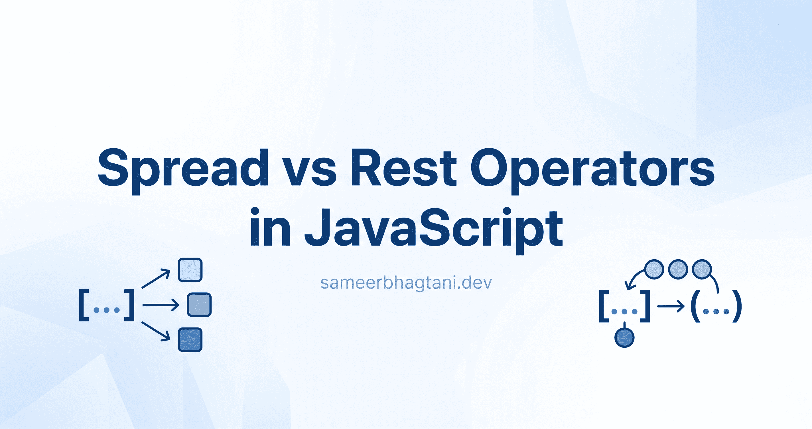 Spread vs Rest Operators in JavaScript