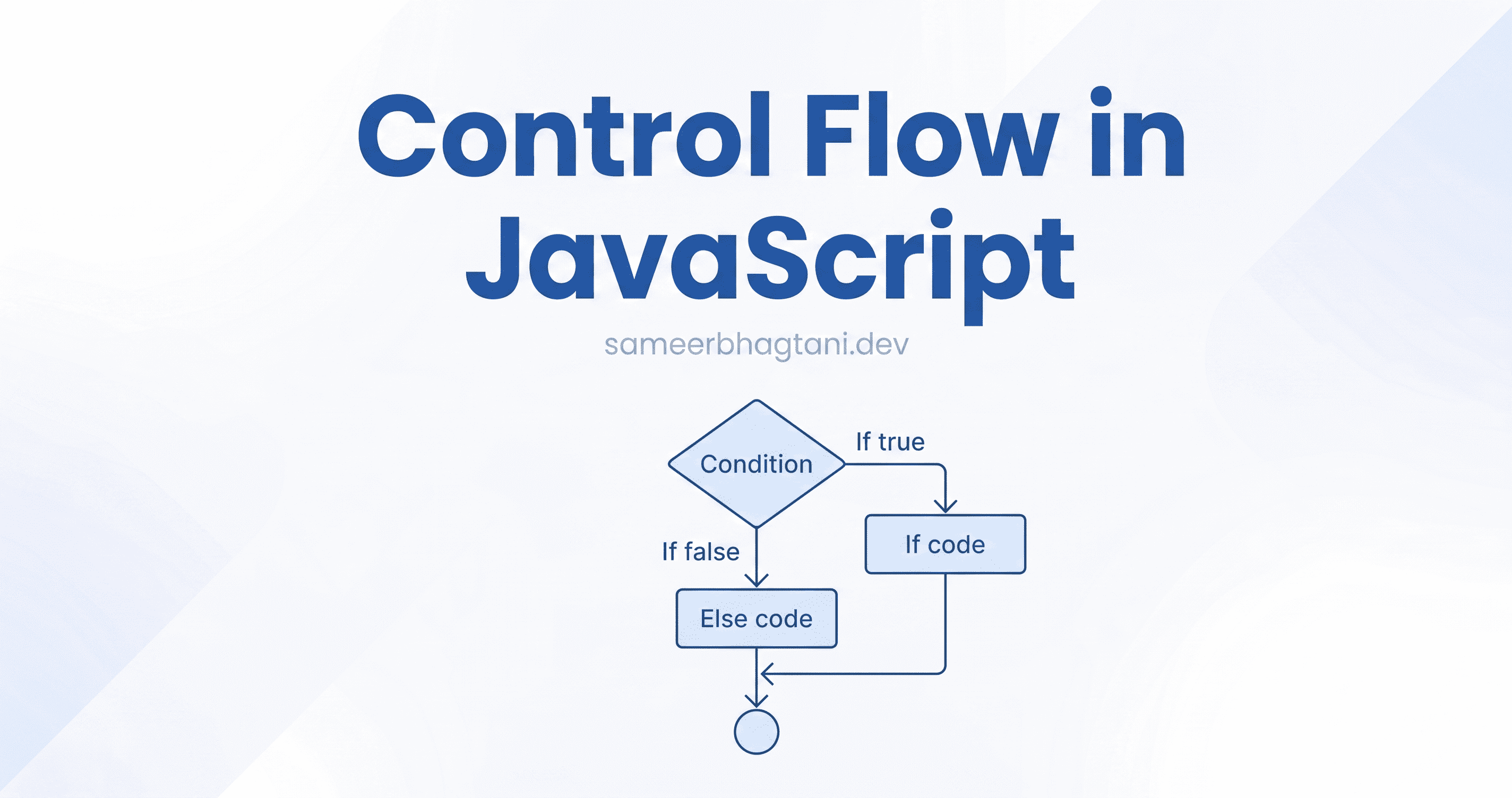 Control Flow in JavaScript: if, else, and switch Explained