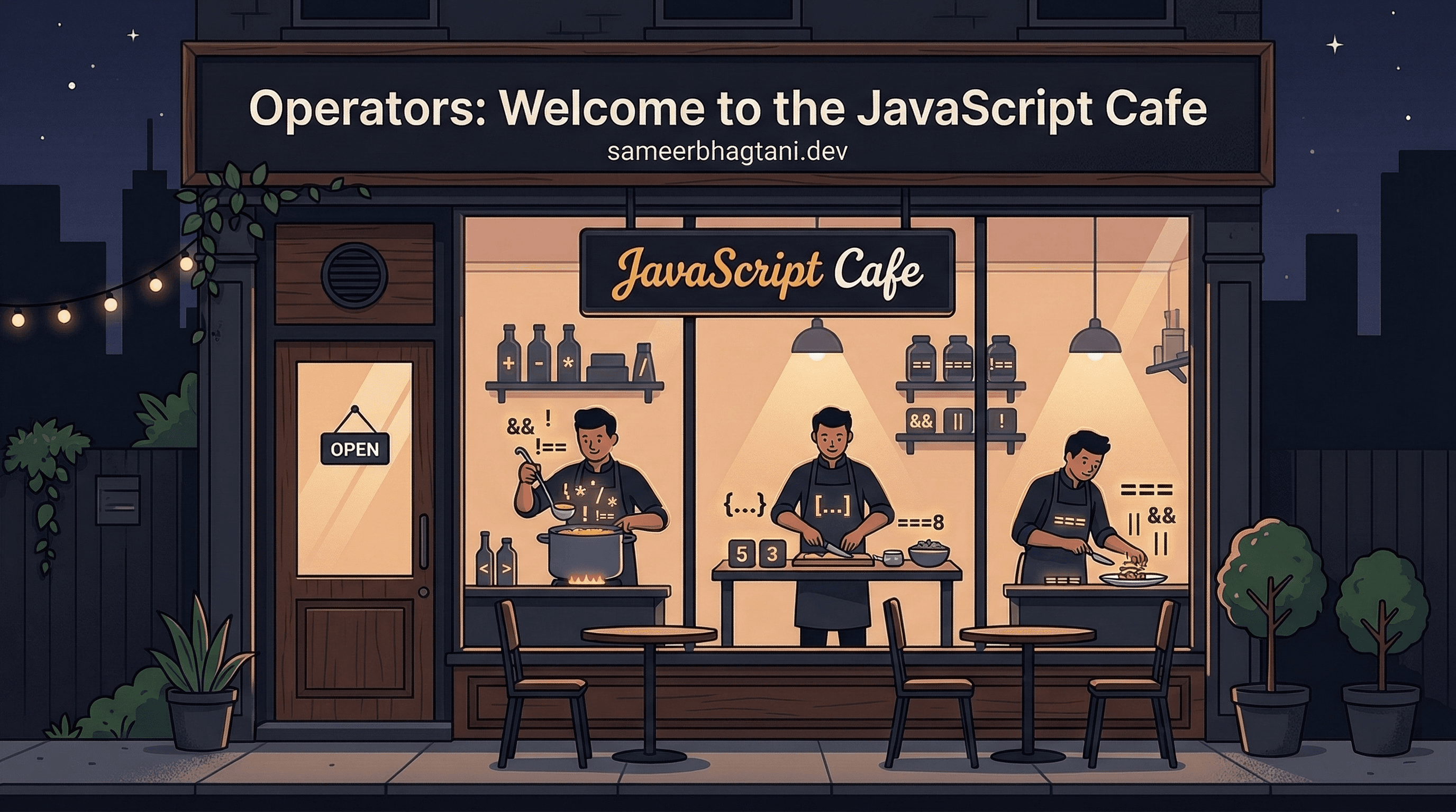 Operators: Welcome to the JavaScript Cafe