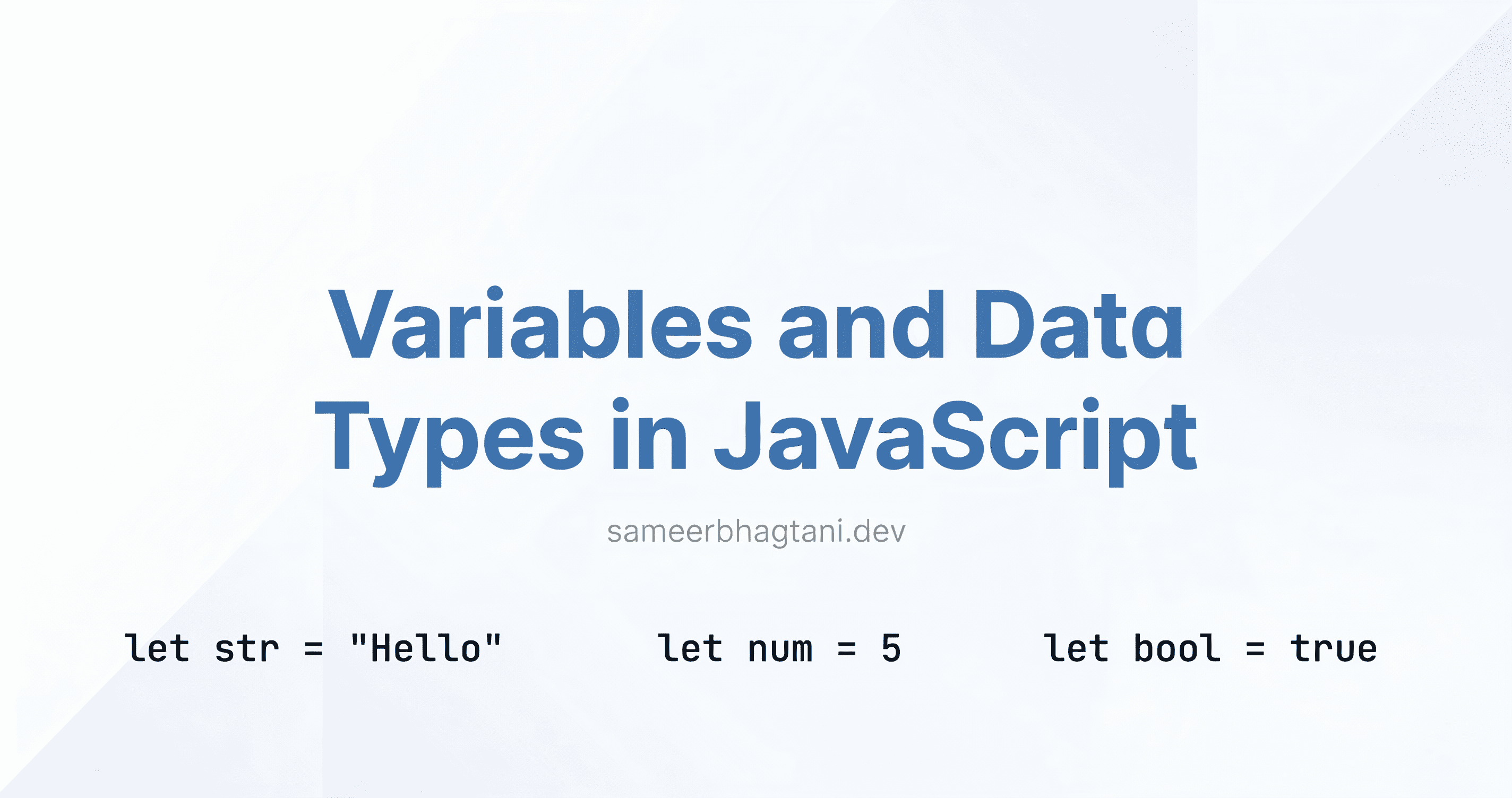 Variables and Data Types in JavaScript: A Beginner's Guide